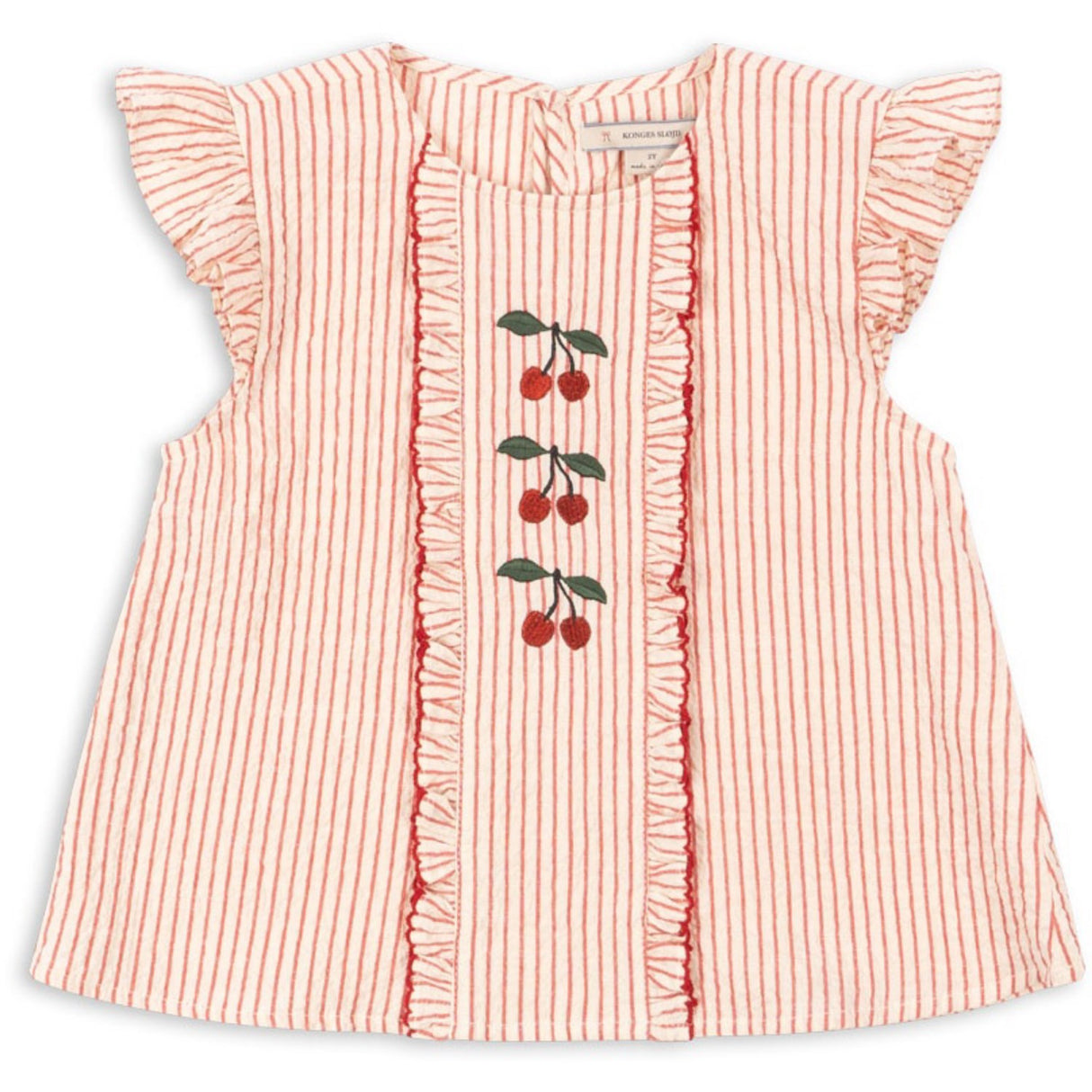 Konges Sløjd Amour Stripe Ellie Frill Topp Gots