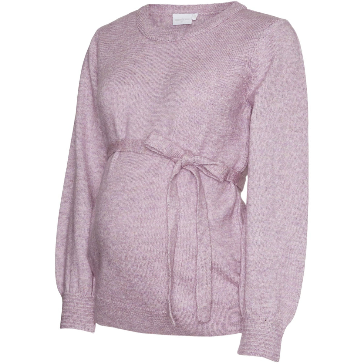Mama;licious Misty Rose Melange Mlnewanne L/S Strikk Topp A.