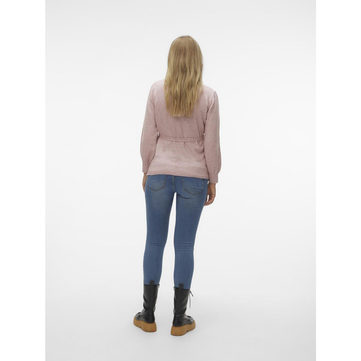 Mama;licious Misty Rose Melange Mlnewanne L/S Strikk Topp A.