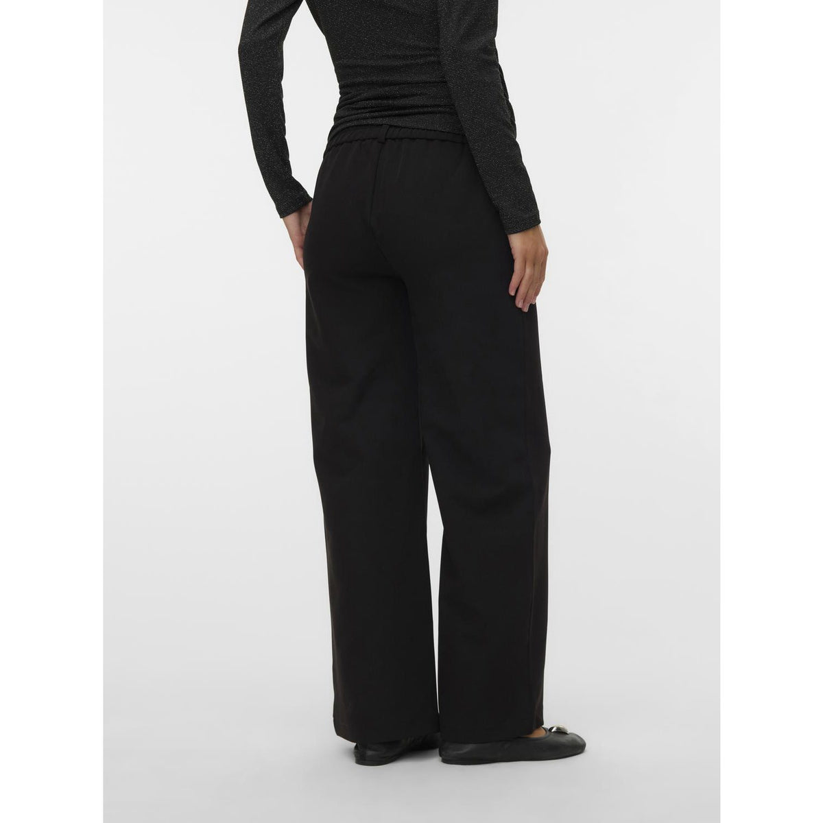 Mama;licious Black Mllora Wide Wo Bukser