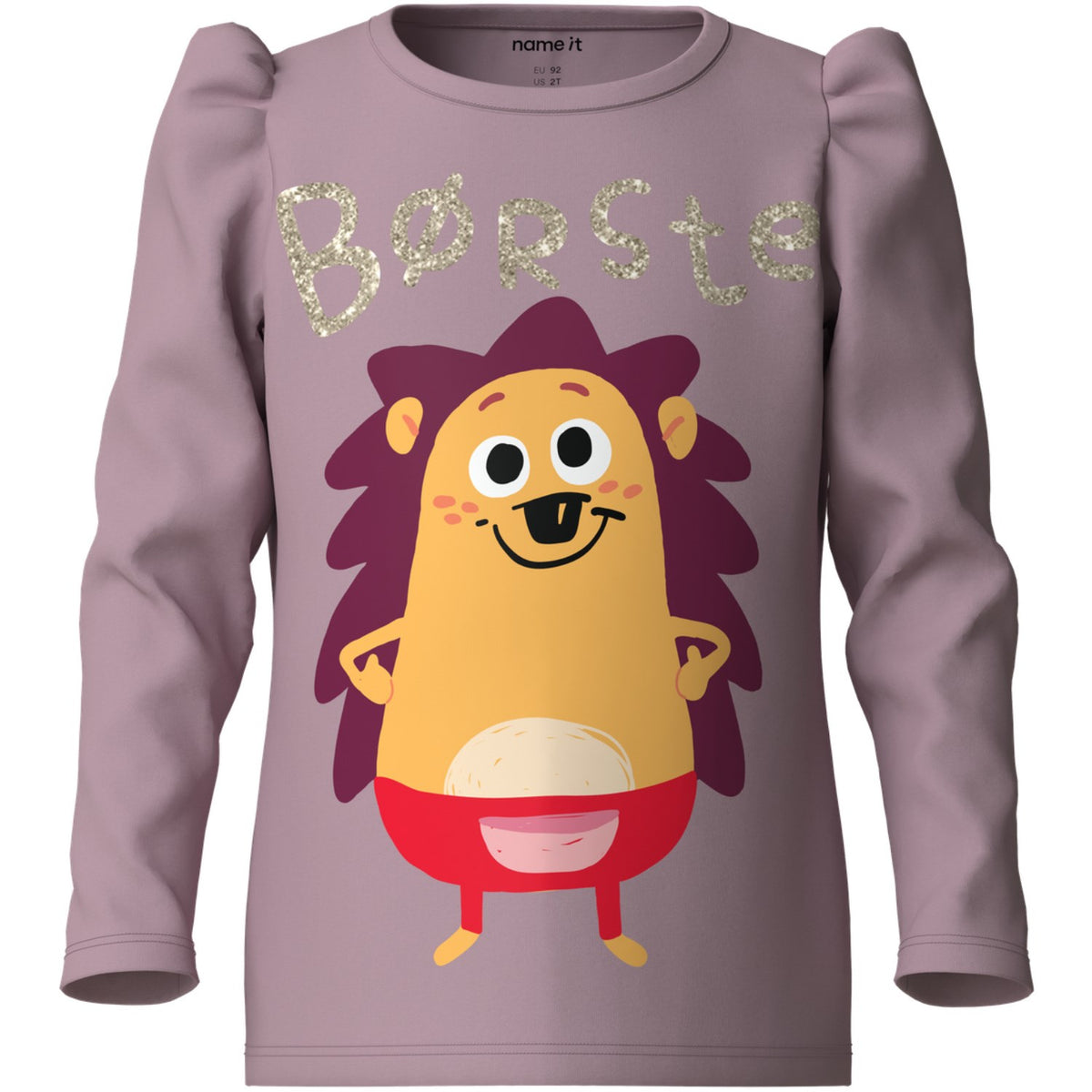 Name It Mauve Shadows Nmfabiri Borste Ls Topp Box Dr
