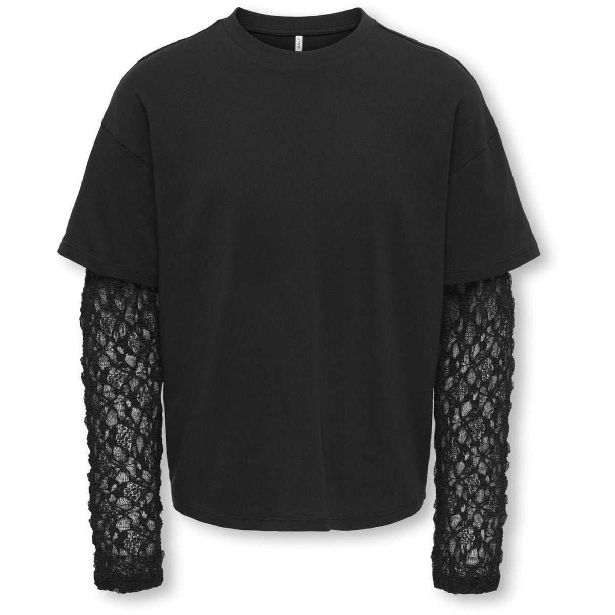 kids ONLY Black Black Lace Skirt Koglia L/S Lace Sleeve Tee Jrs