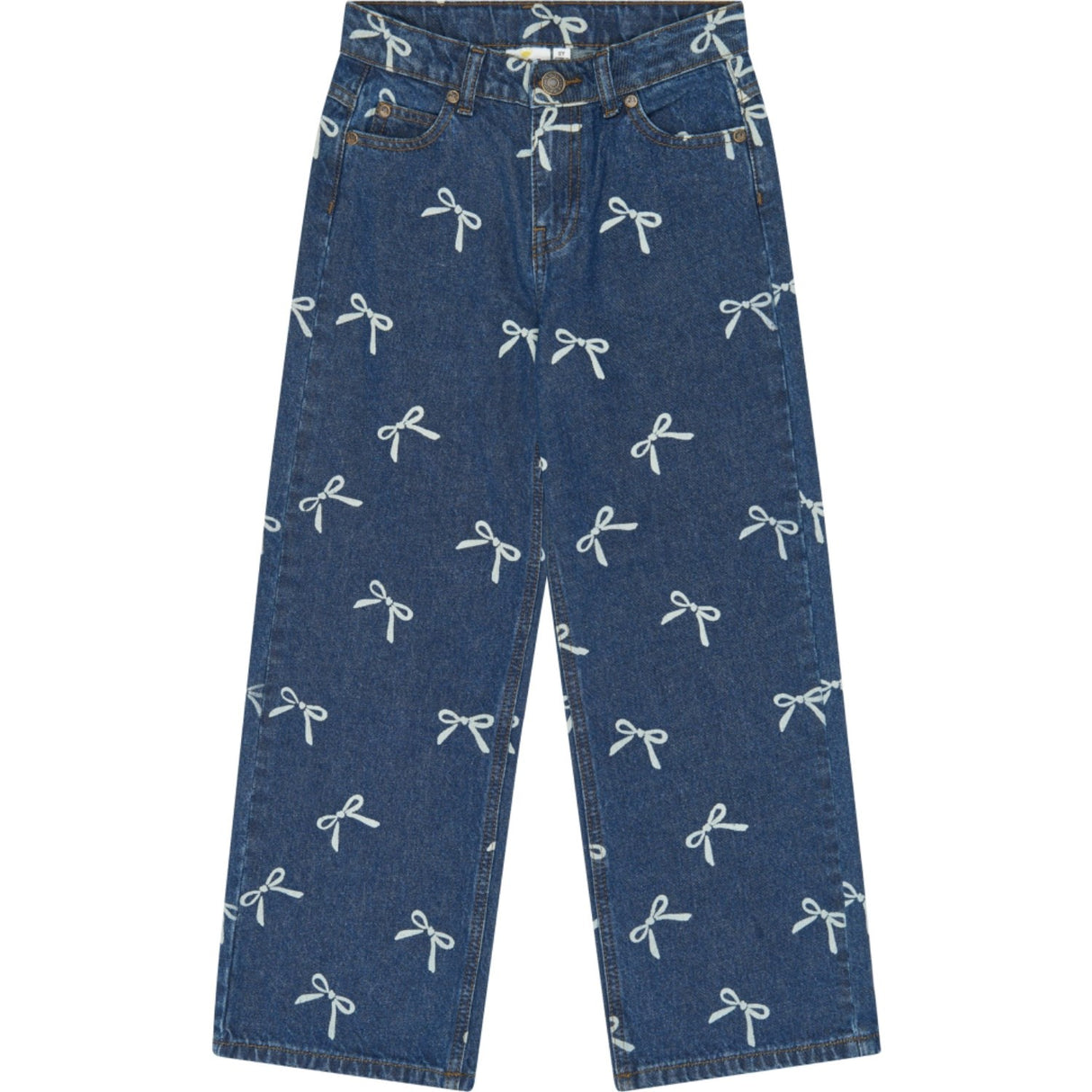 The New Medium Blue Denim AOP Tnvirginia Wide Fit Jeans