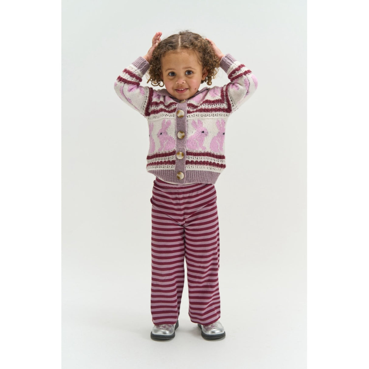 THE NEW Siblings Gardenia Striped Tnstval Jacquard Cardigan