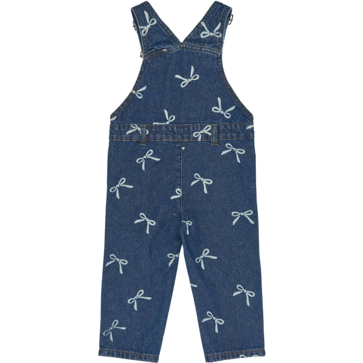 THE NEW Siblings Medium Blue Denim AOP Tnstvinaya Denim Dungarees
