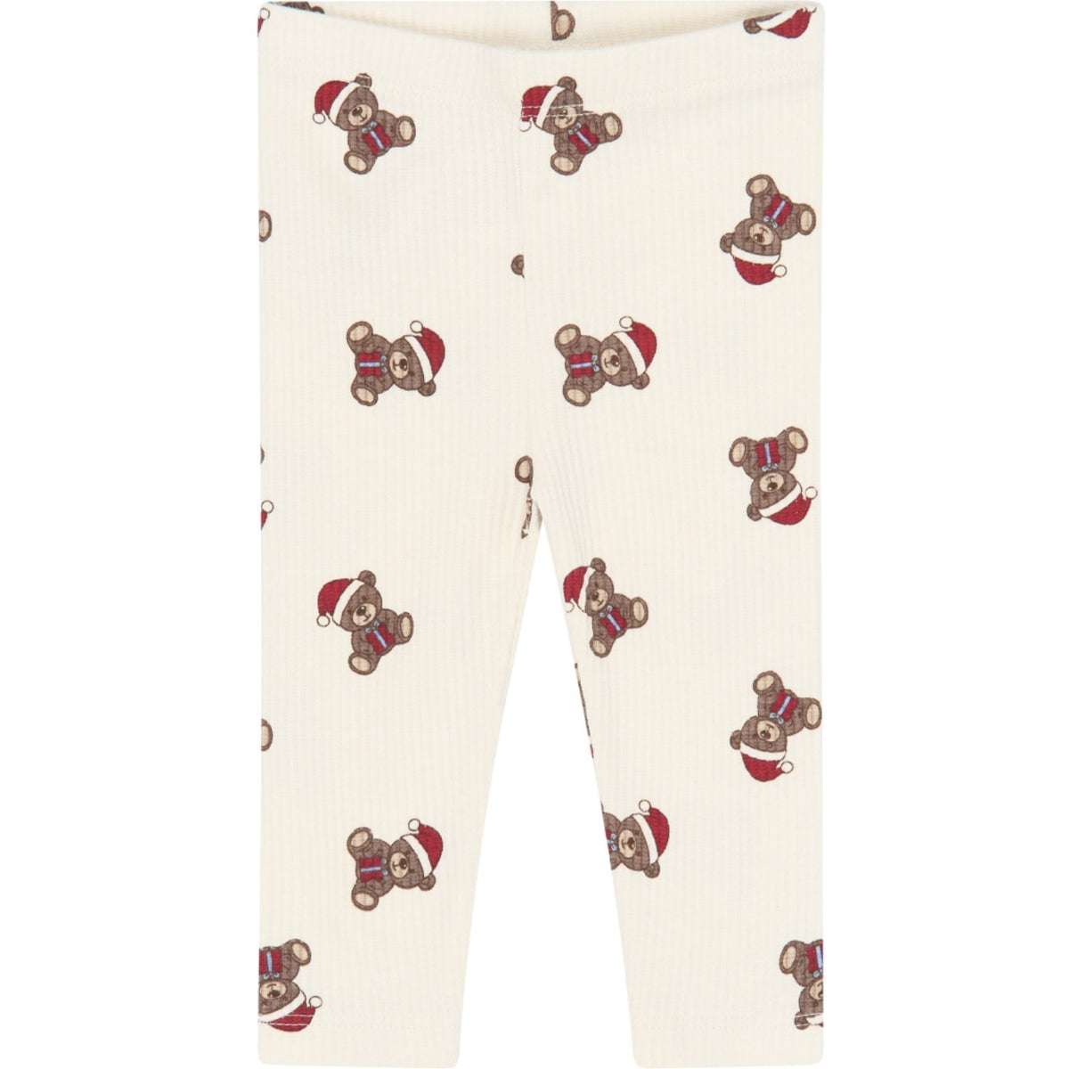 THE NEW Siblings Gardenia AOP Tnsbholiday Teddybjørn Rib Leggings