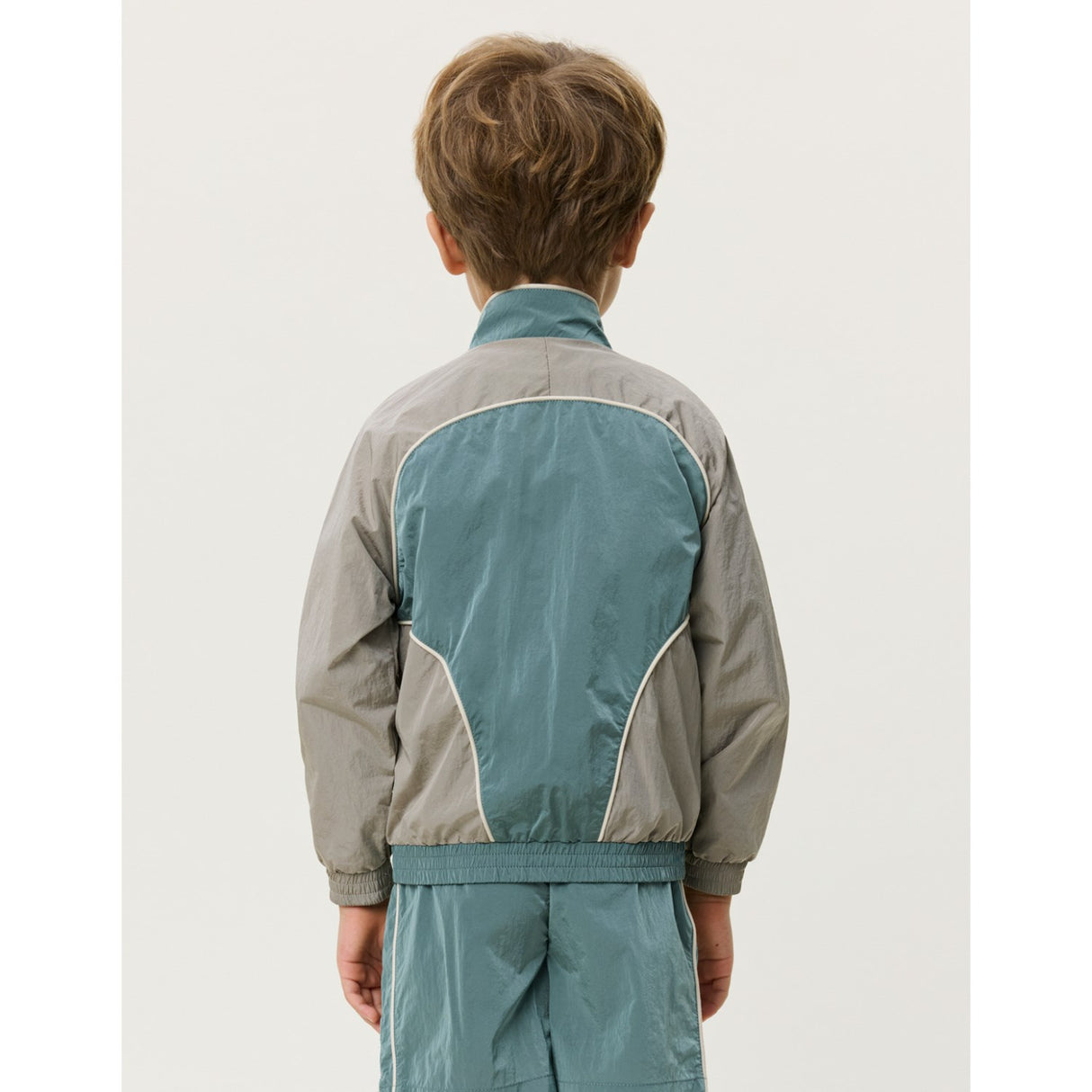 Les Deux Kids Tea Green Shiny Crisp Track Jakke KIDS