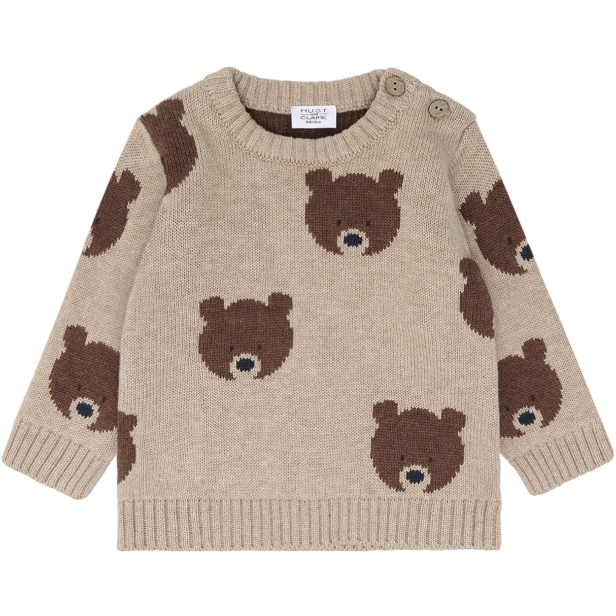 Hust & Claire Beige Melange Pilou Bjørn