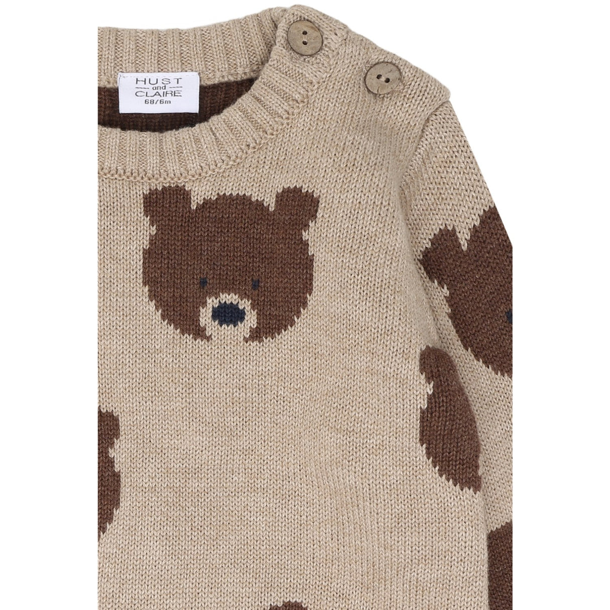 Hust & Claire Beige Melange Pilou Bjørn