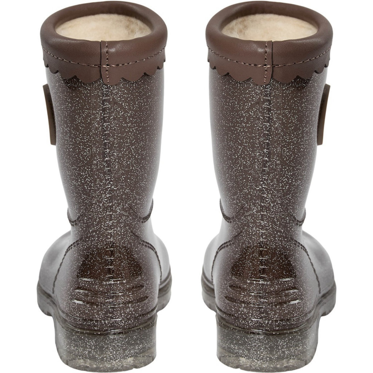 Sofie Schnoor Dark Brown Mellykb Rubber Støvler M/ Liining