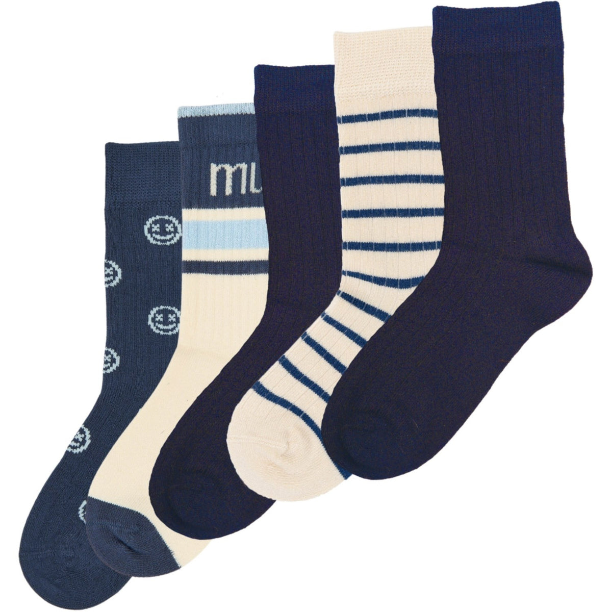 minipop® Navy Mac Bambus Strømper 5-Pack