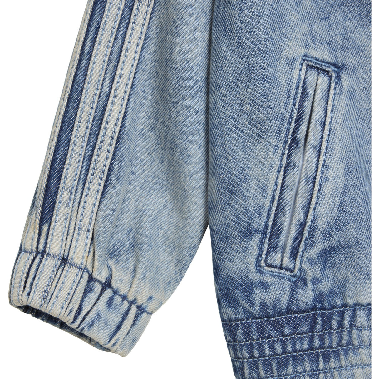 adidas Originals Worn Blue Denim Firebird Den Tt Jakke