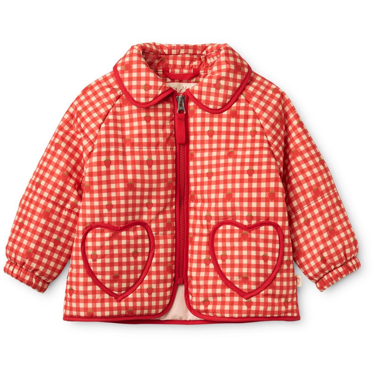 Flöss Red Berry Gingham Molly Vattert Jakke