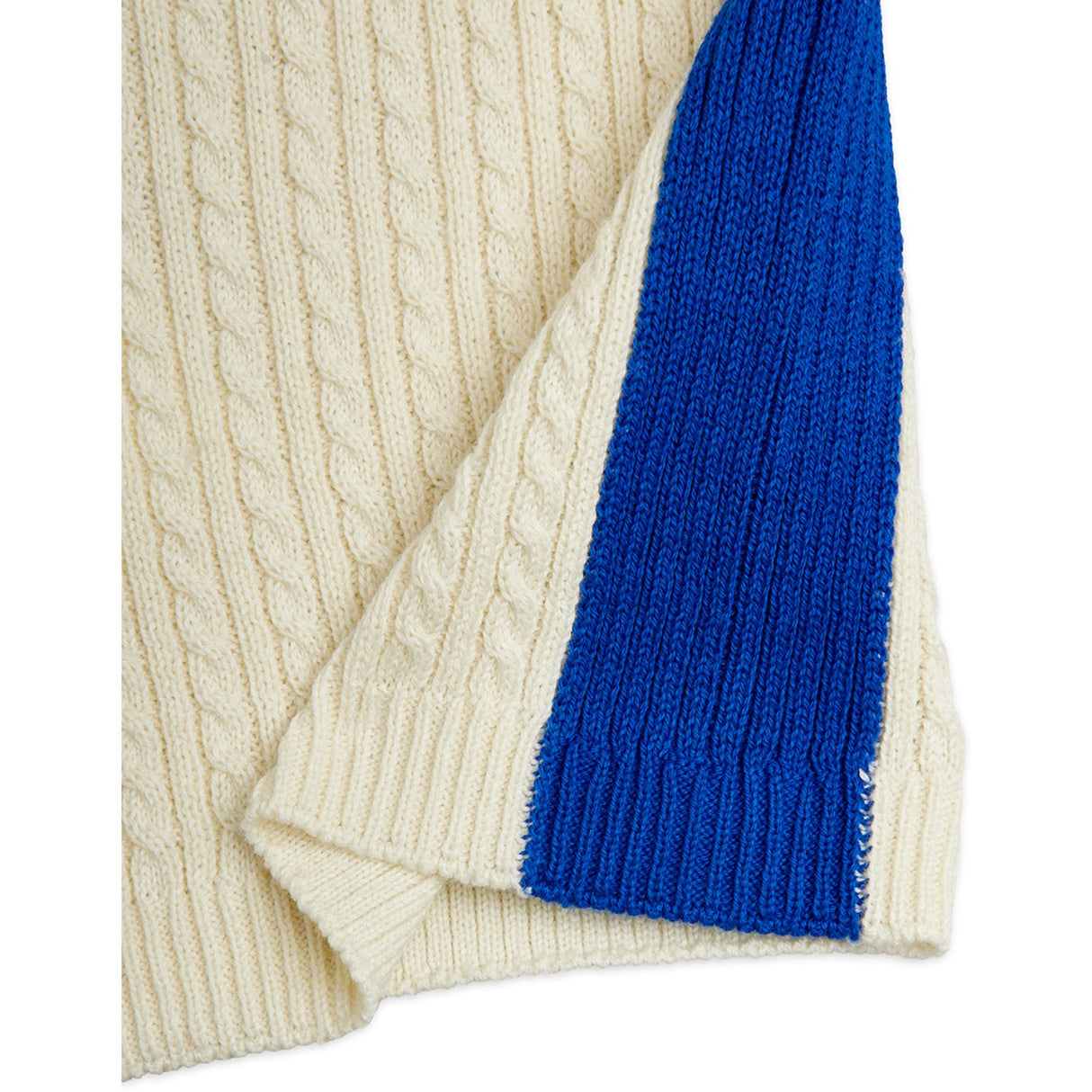 Mini Rodini Off-White Cable Strikk Shorts