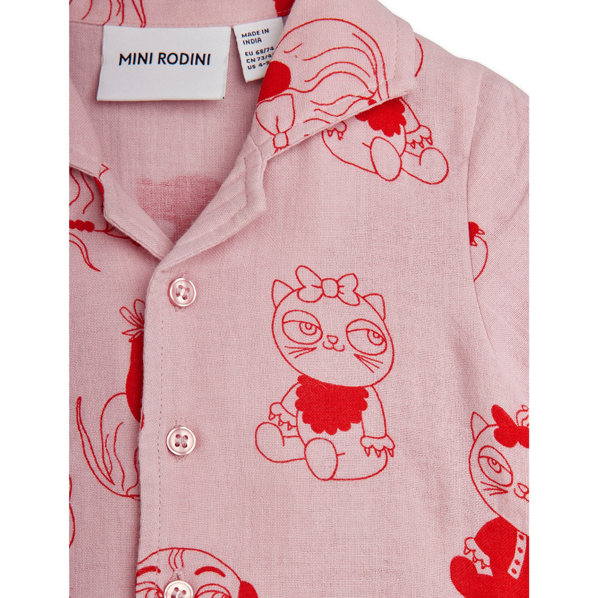 Mini Rodini Pink Minibabies Aop Baby Sett