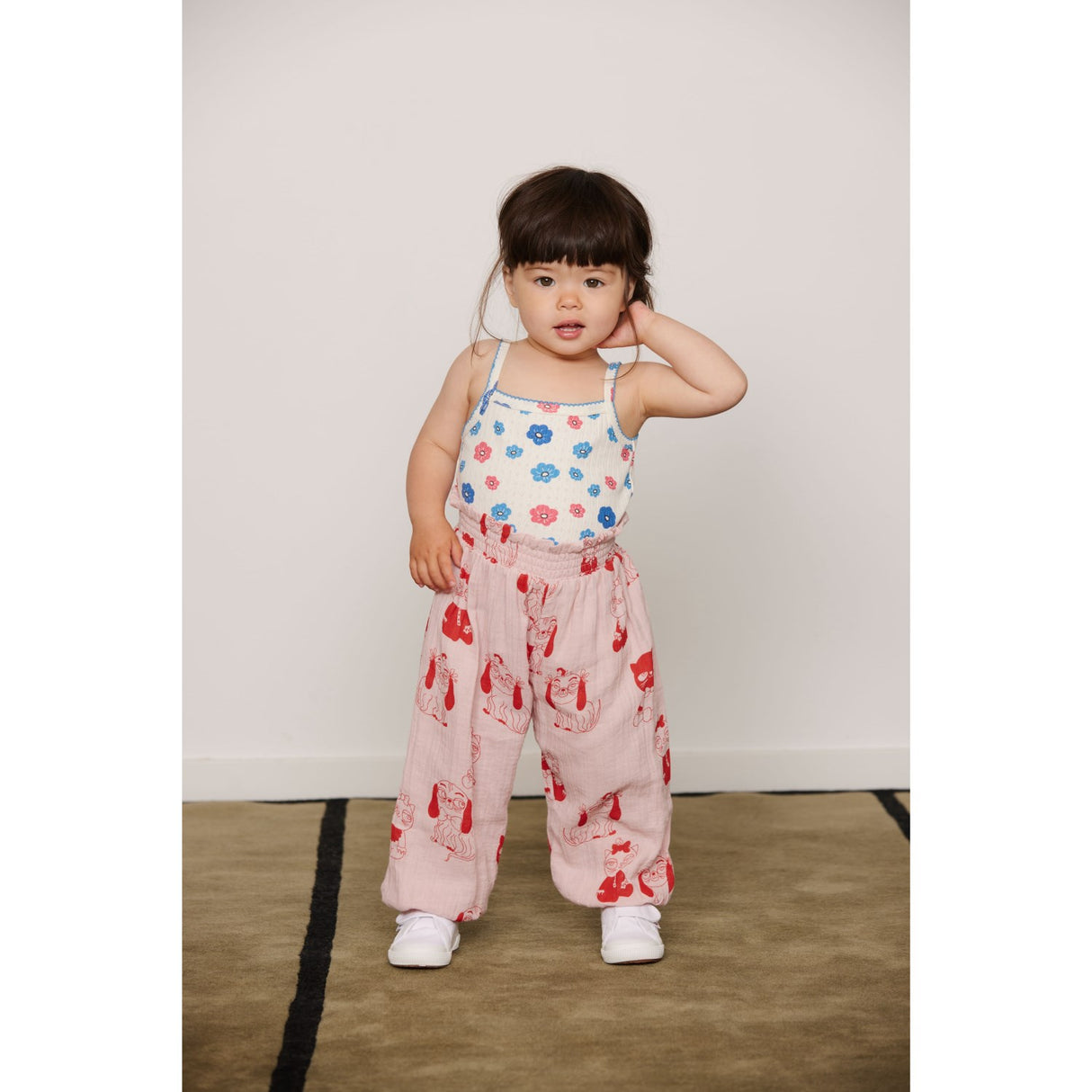 Mini Rodini Pink Minibabies Aop Baby Sett