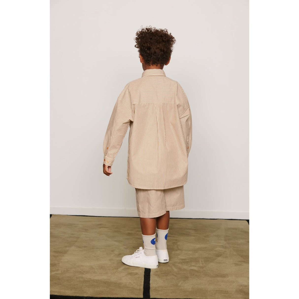 Mini Rodini Brown Poplin Yd Ls Skjorte