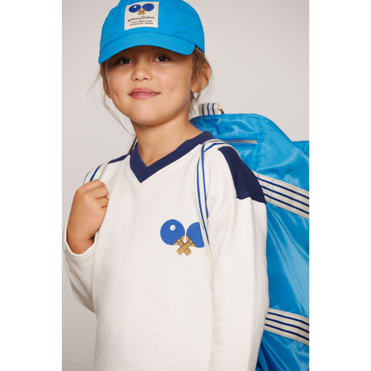 Mini Rodini White Table Tennis Sp Collegegenser