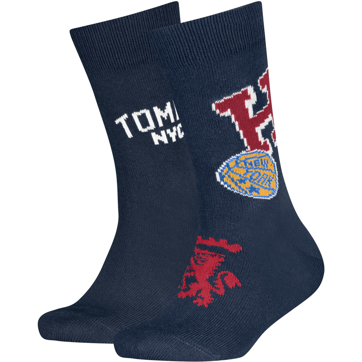 Tommy Hilfiger Navy Kids Strømper 2-Pakning College Patch