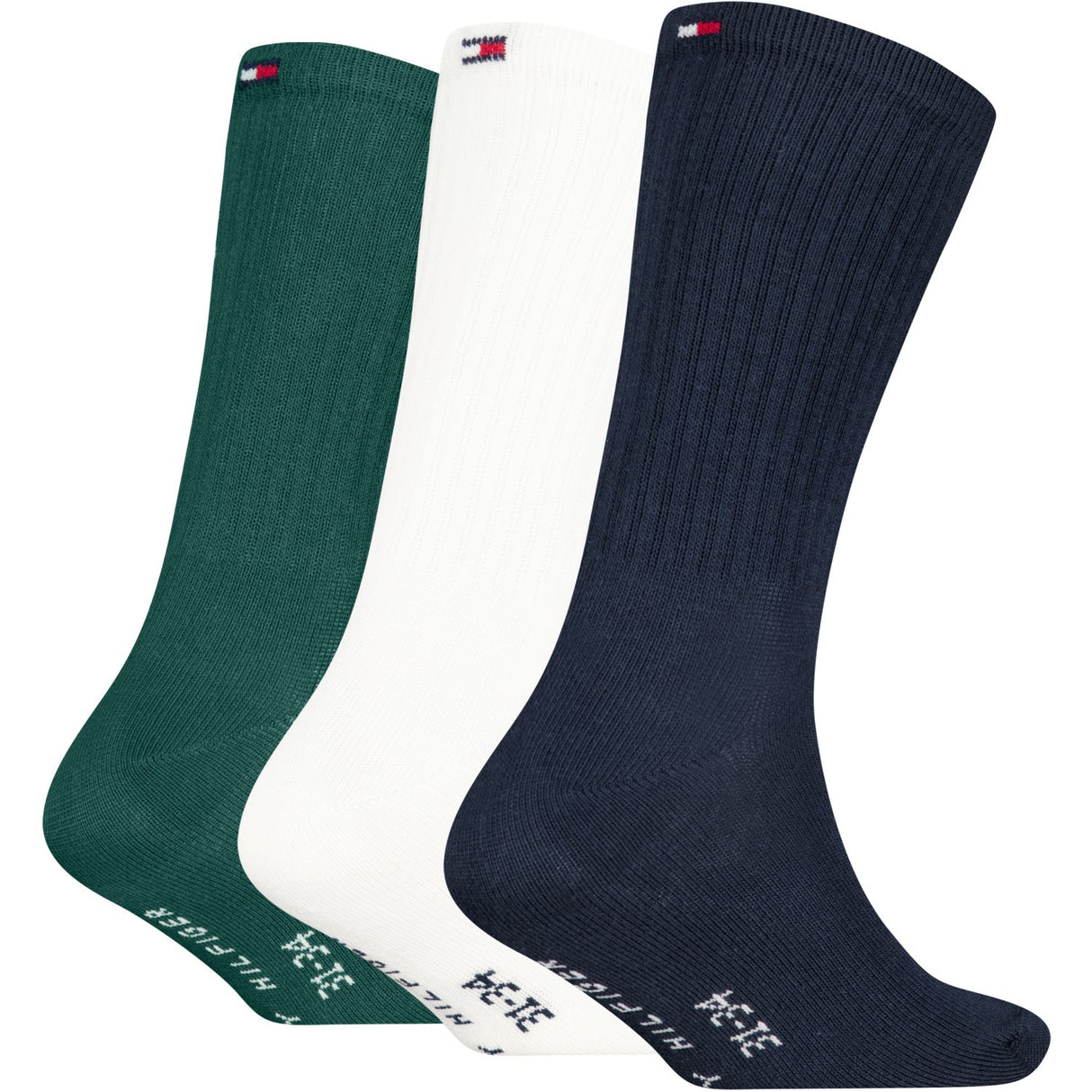Tommy Hilfiger Navy Kids Strømper 3-Pakning Ny Sport