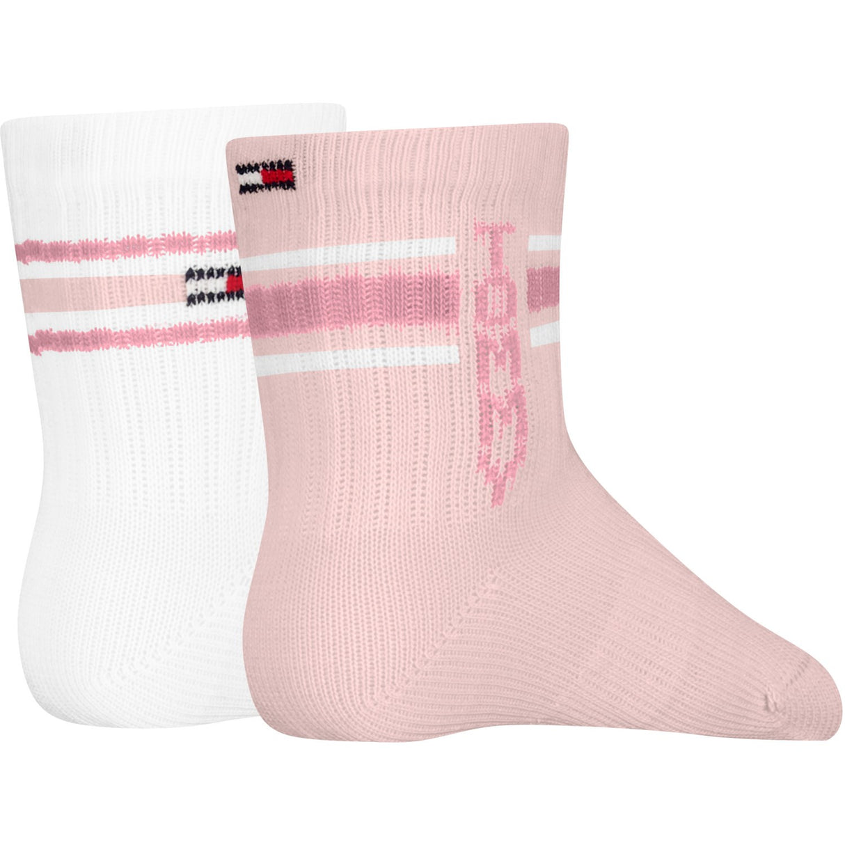 Tommy Hilfiger Light Pink Baby Strømper 2-Pakning Sport