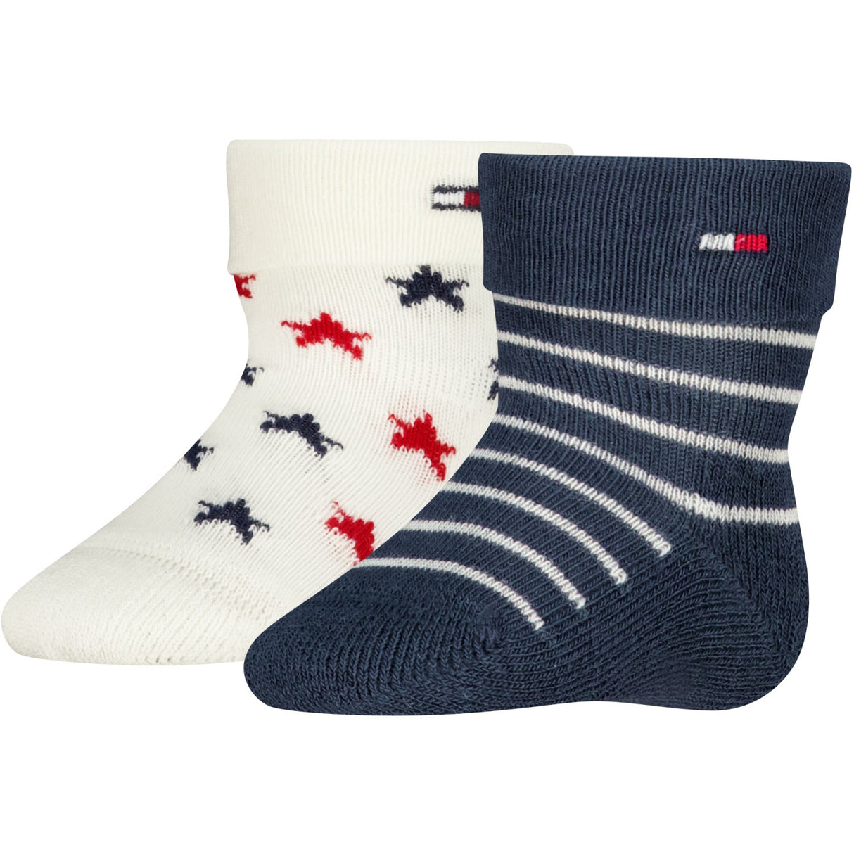 Tommy Hilfiger Tommy Original Baby Strømper 2-Pakning Fold Over Abs