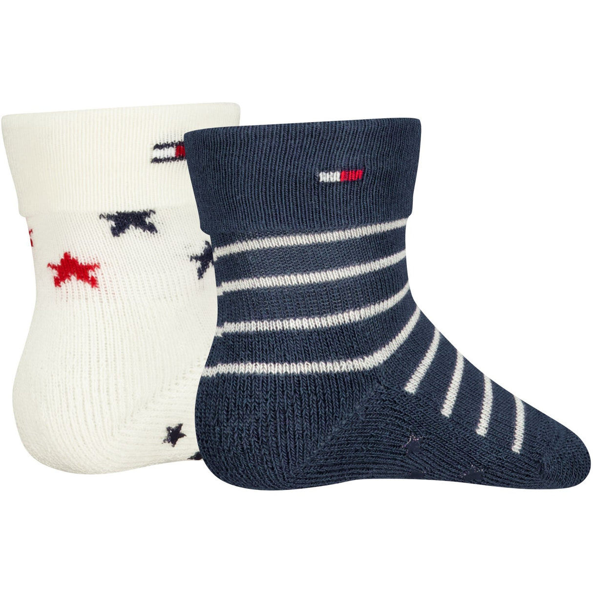 Tommy Hilfiger Tommy Original Baby Strømper 2-Pakning Fold Over Abs