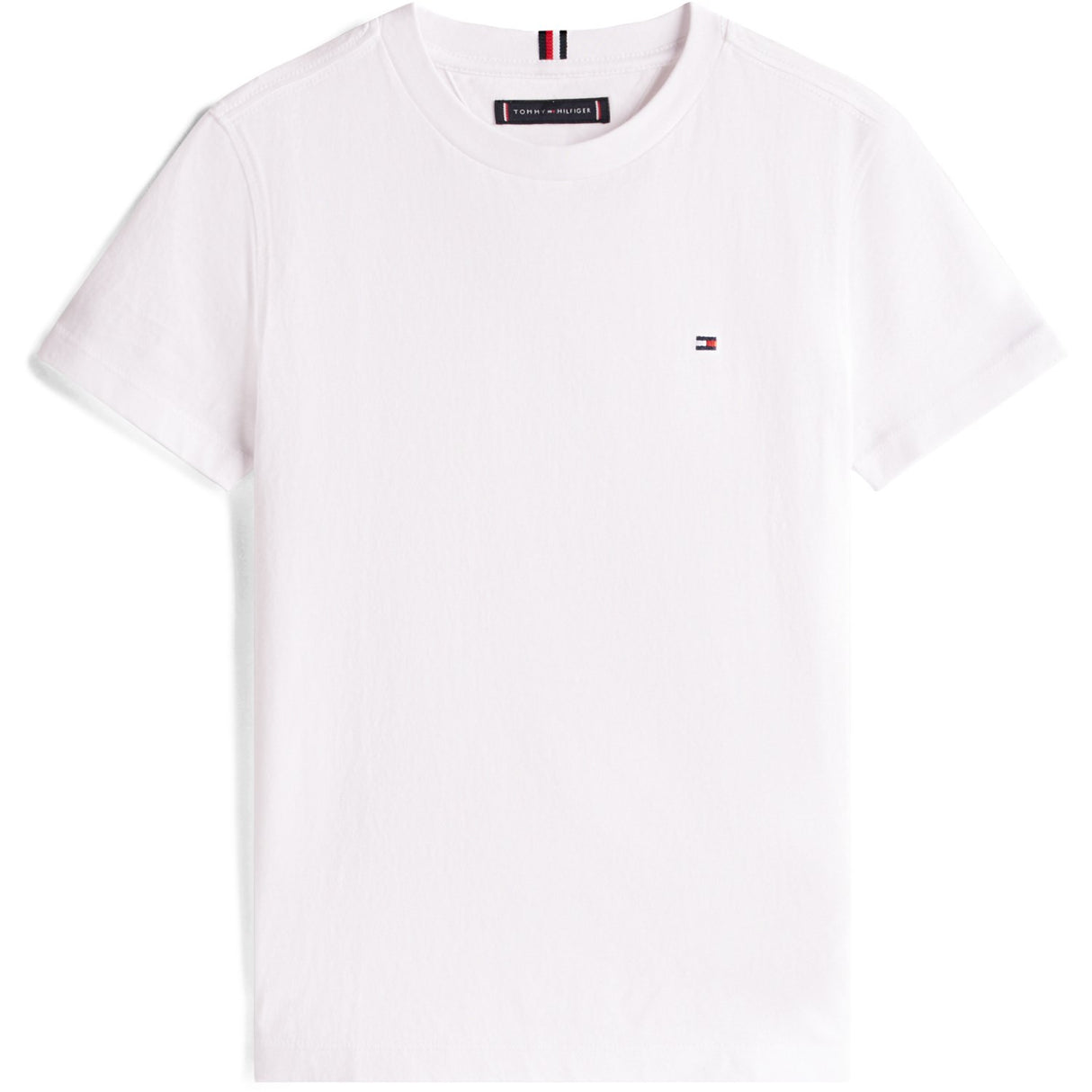 Tommy Hilfiger White Essential Bomull Reg Fit Tee Ss
