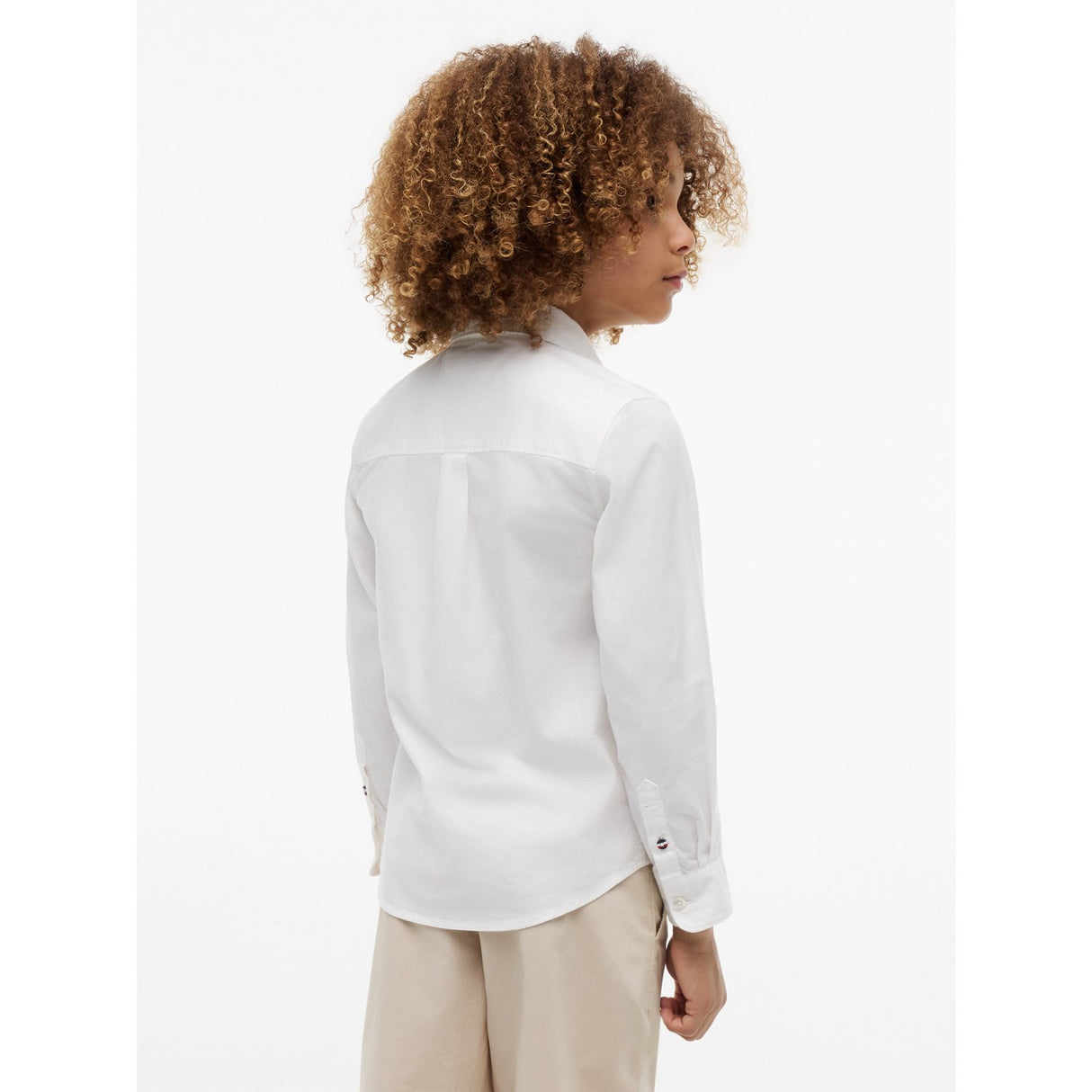 Tommy Hilfiger White Flag Oxford Skjorte Ls