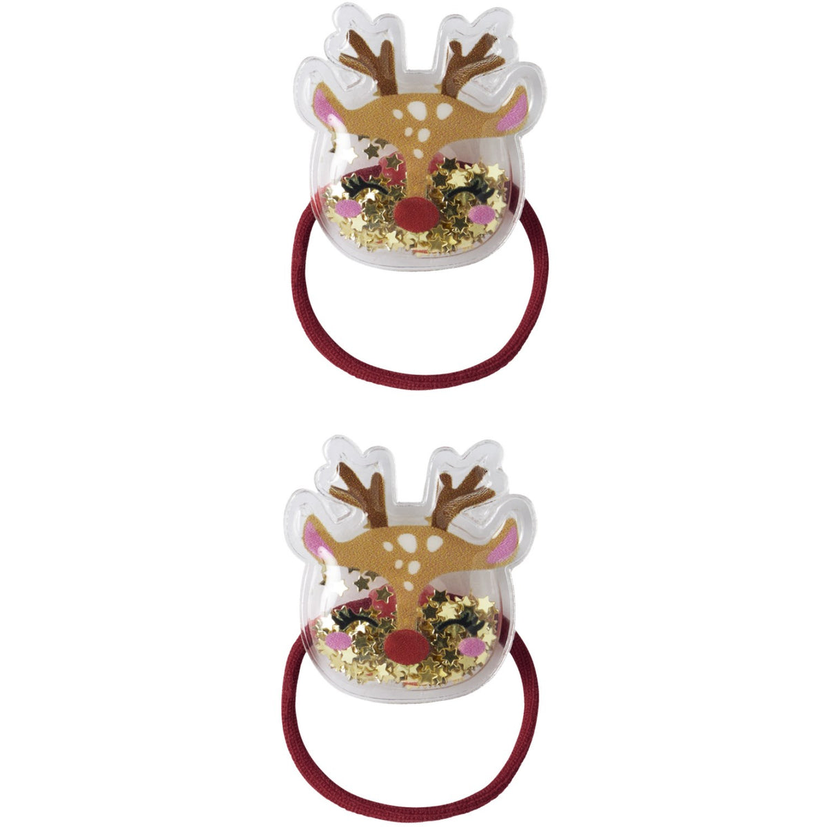 Name It Red Dahlia Reindeer Nmfrifetti 2-Pakning Hairelastic