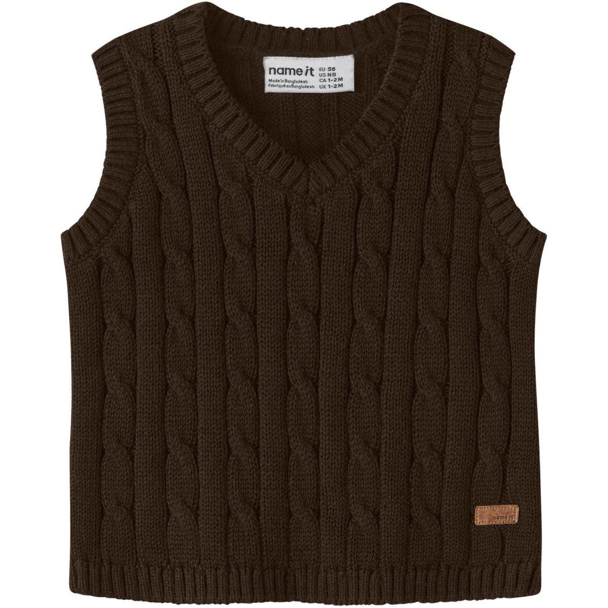 Name It Chocolate Plum Nbmraffat Strikk Slipover