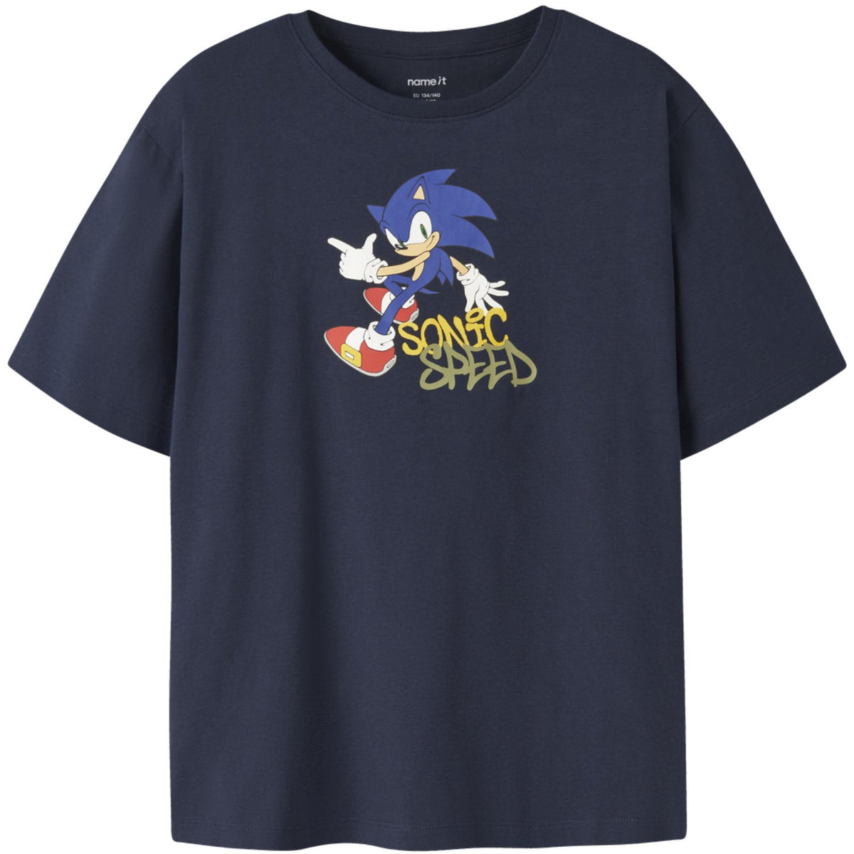 Name It Navy Blazer Nkmocean Sonic Ss Nreg Topp Sky