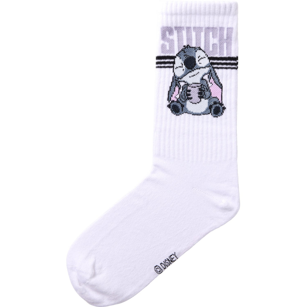 Name It Bright White Black Nkfolgu Stitch Tennis Strømper Wdi