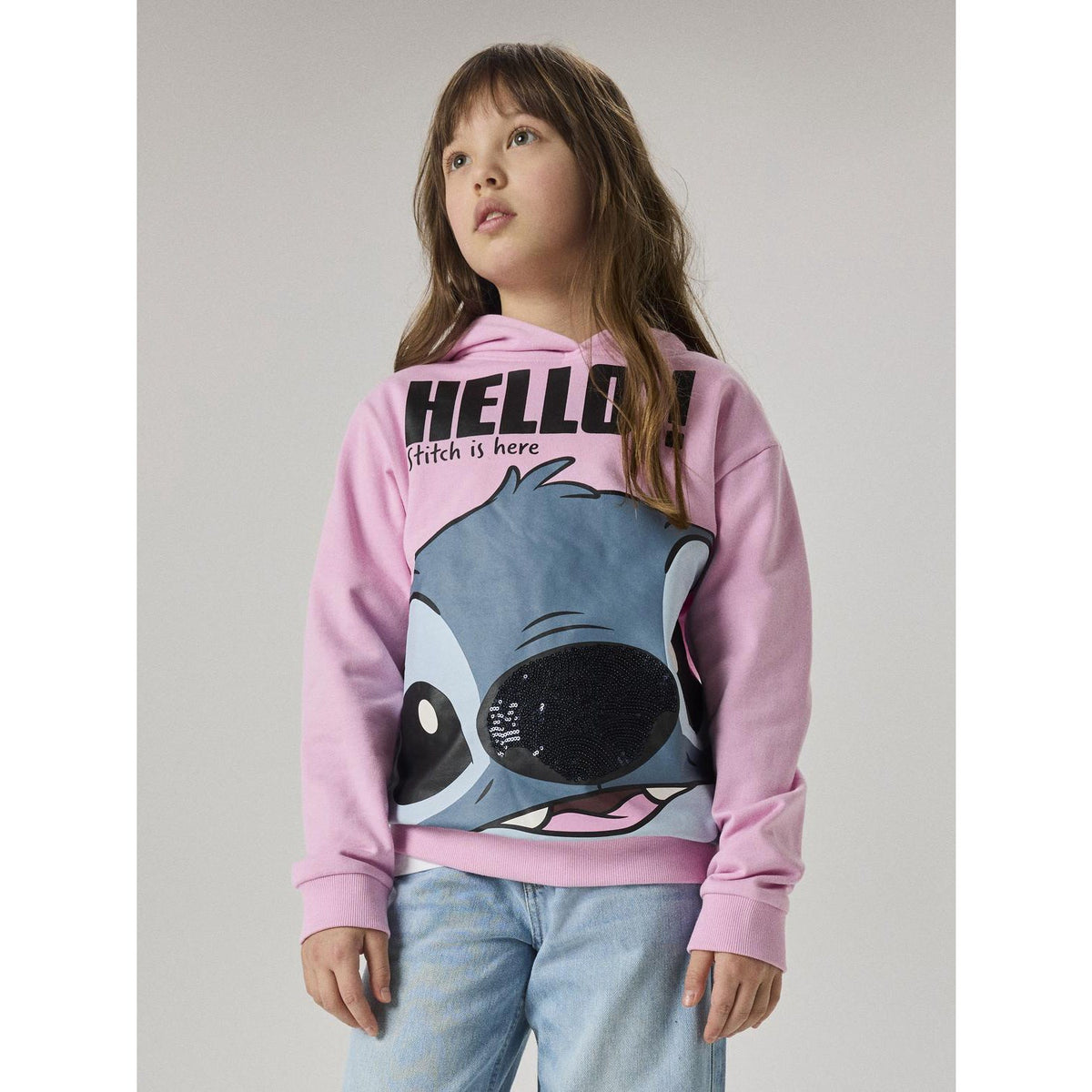 Name It Full Blooming Pink Nkfolbana Stitch Rlx Sweat Wh Bru Wdi