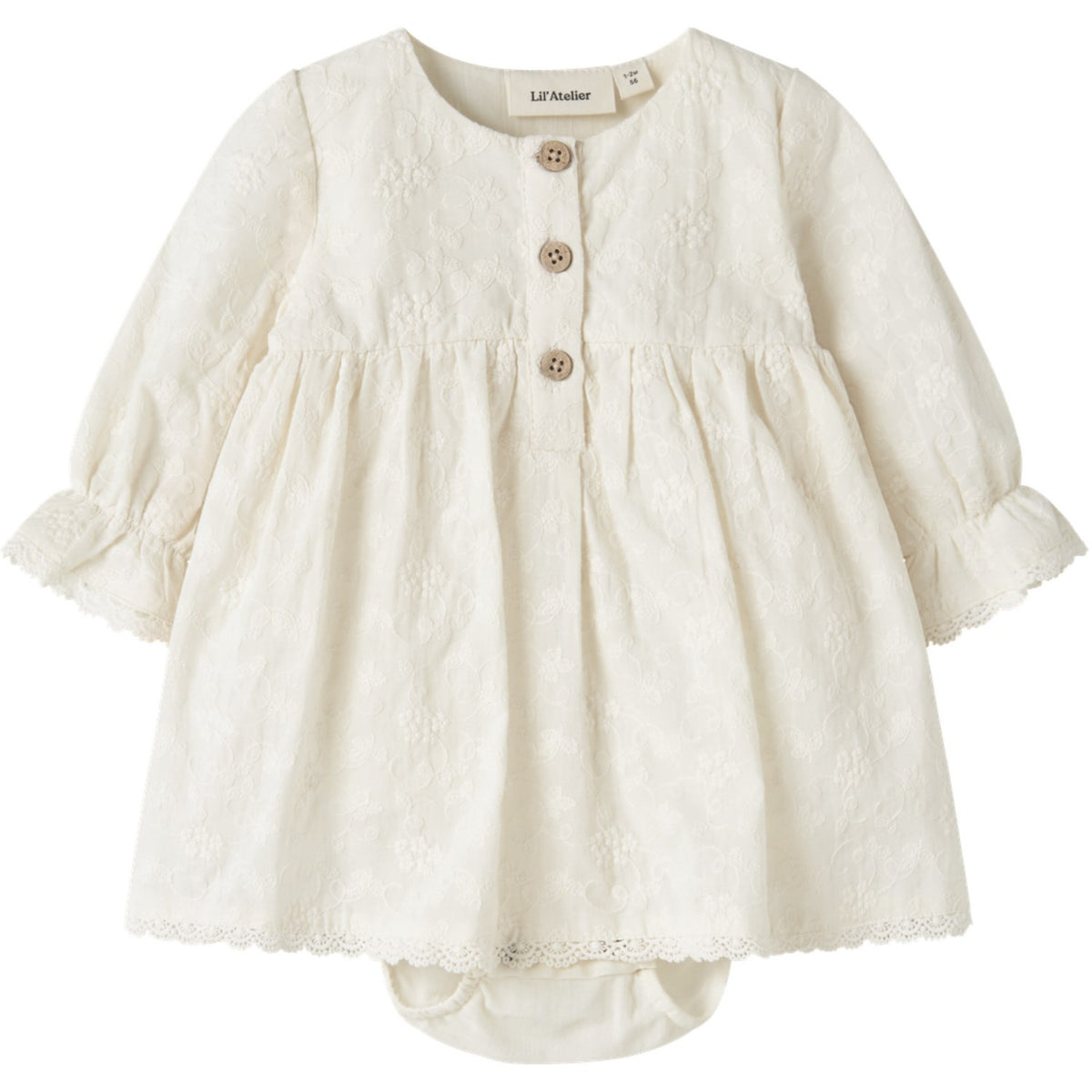 Lil'Atelier Turtledove Nbfrenna Ls Loose Body Kjole Lil