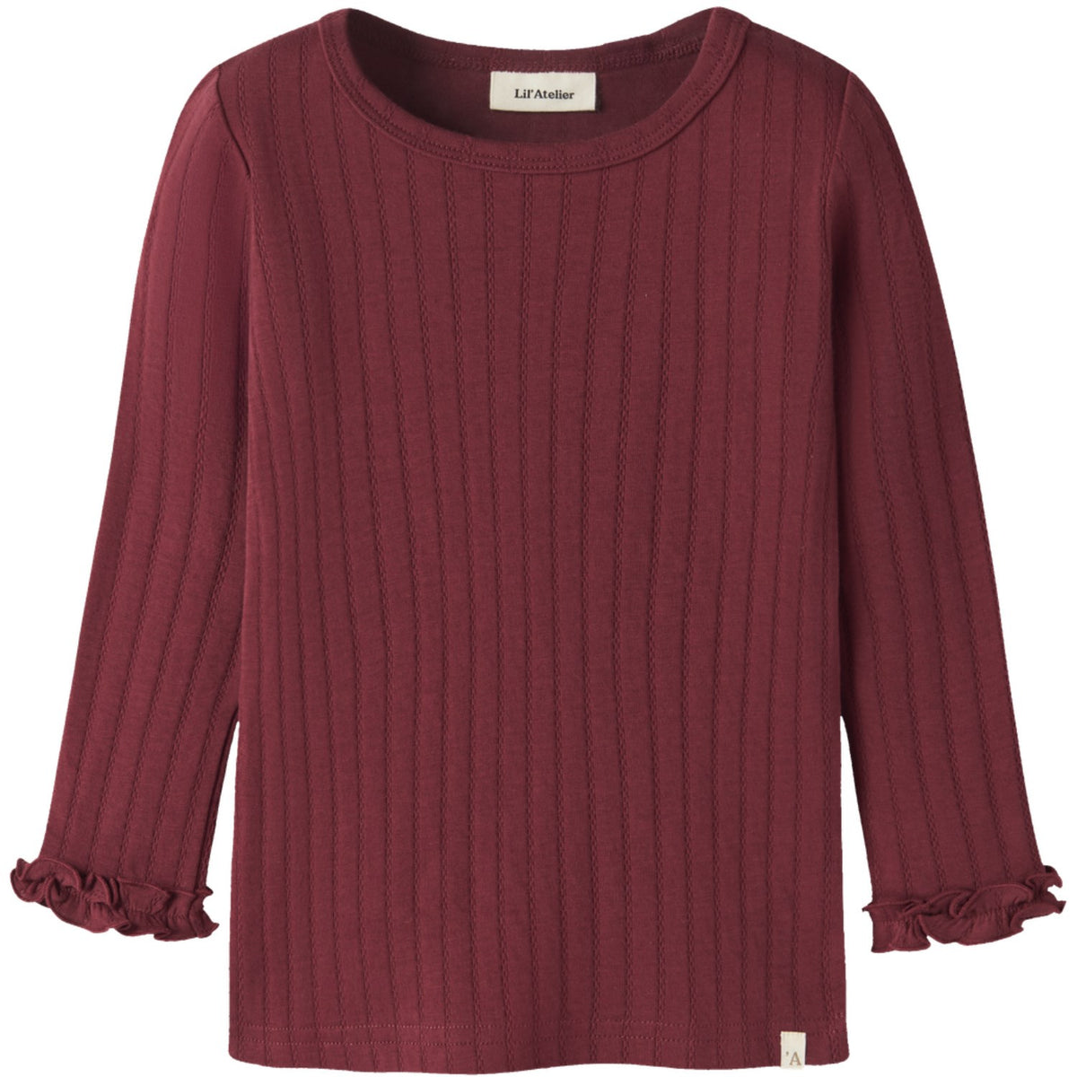 Lil'Atelier Biking Red Nmfriver Ls Slim Topp Lil