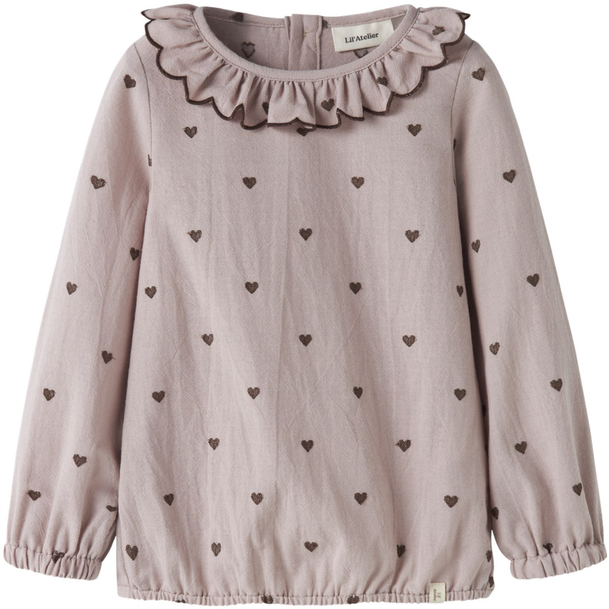 Lil'Atelier Bark Nmfseanne Ls Loose Skjorte Lil