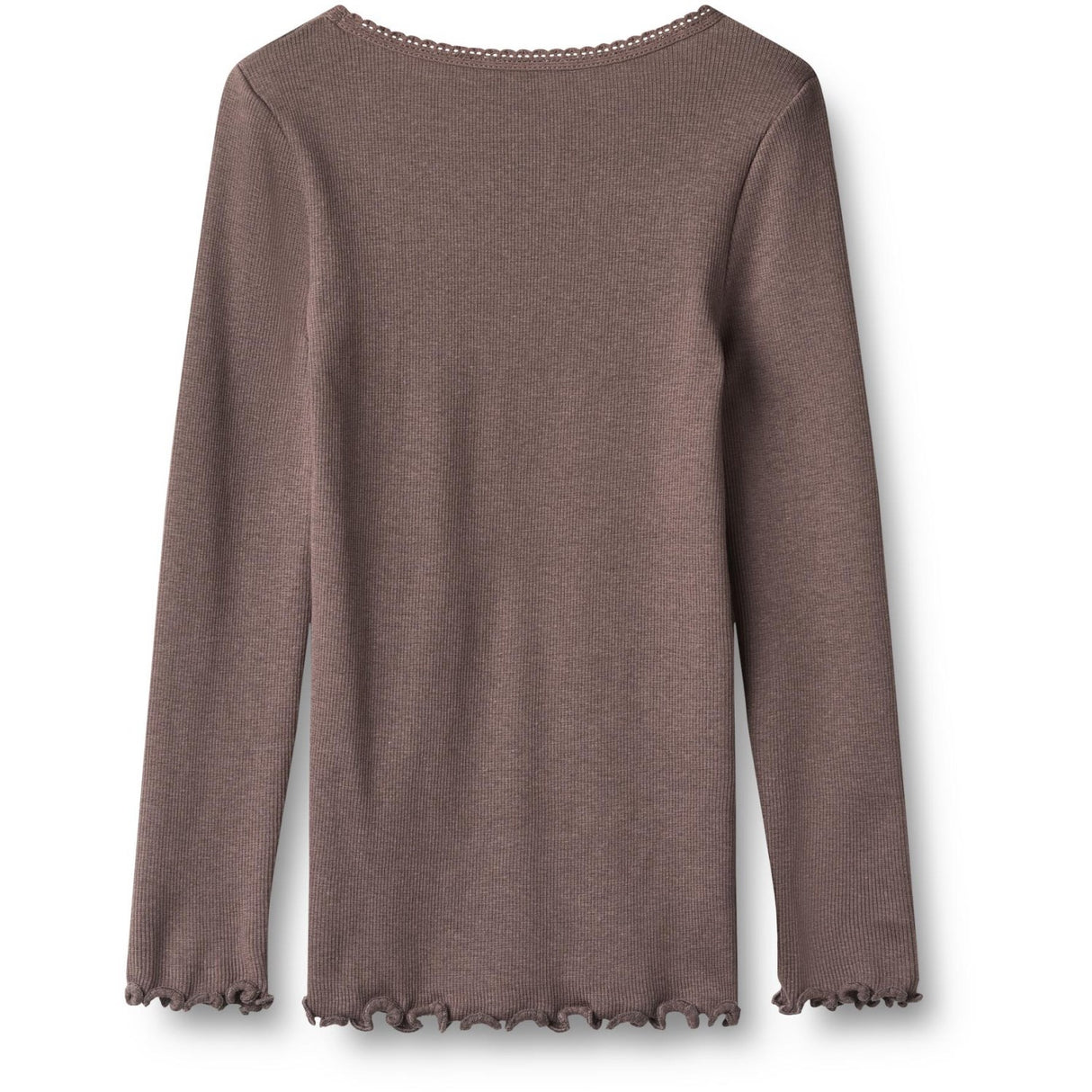Wheat Plum Truffle Rib Bluse Reese