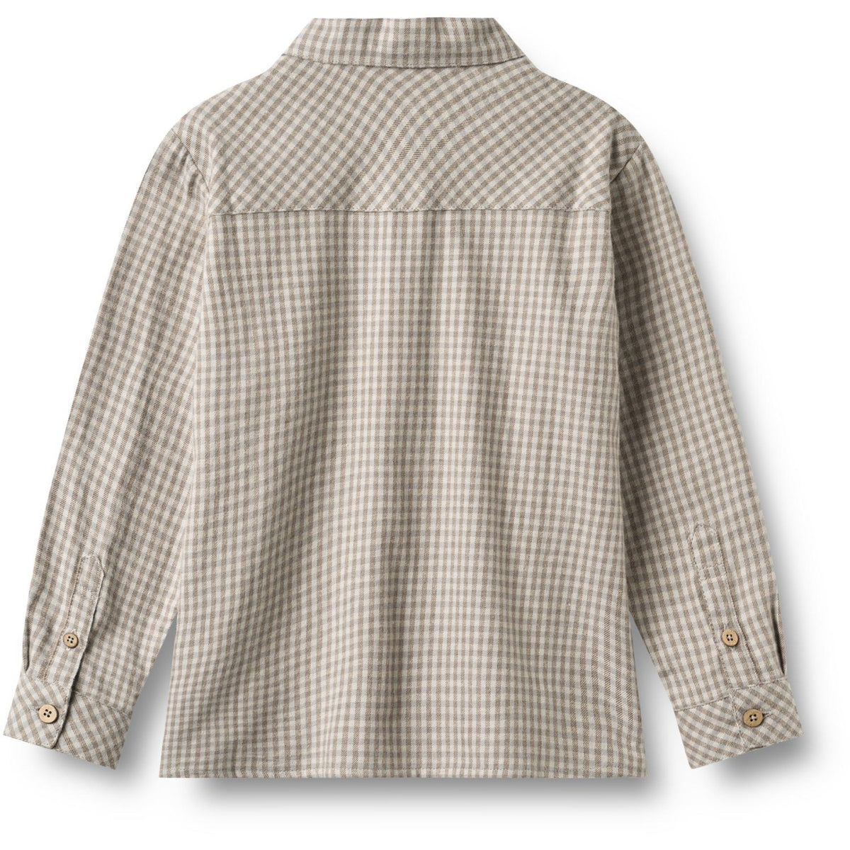 Wheat Greybrown Check Skjorte L/S Oscar