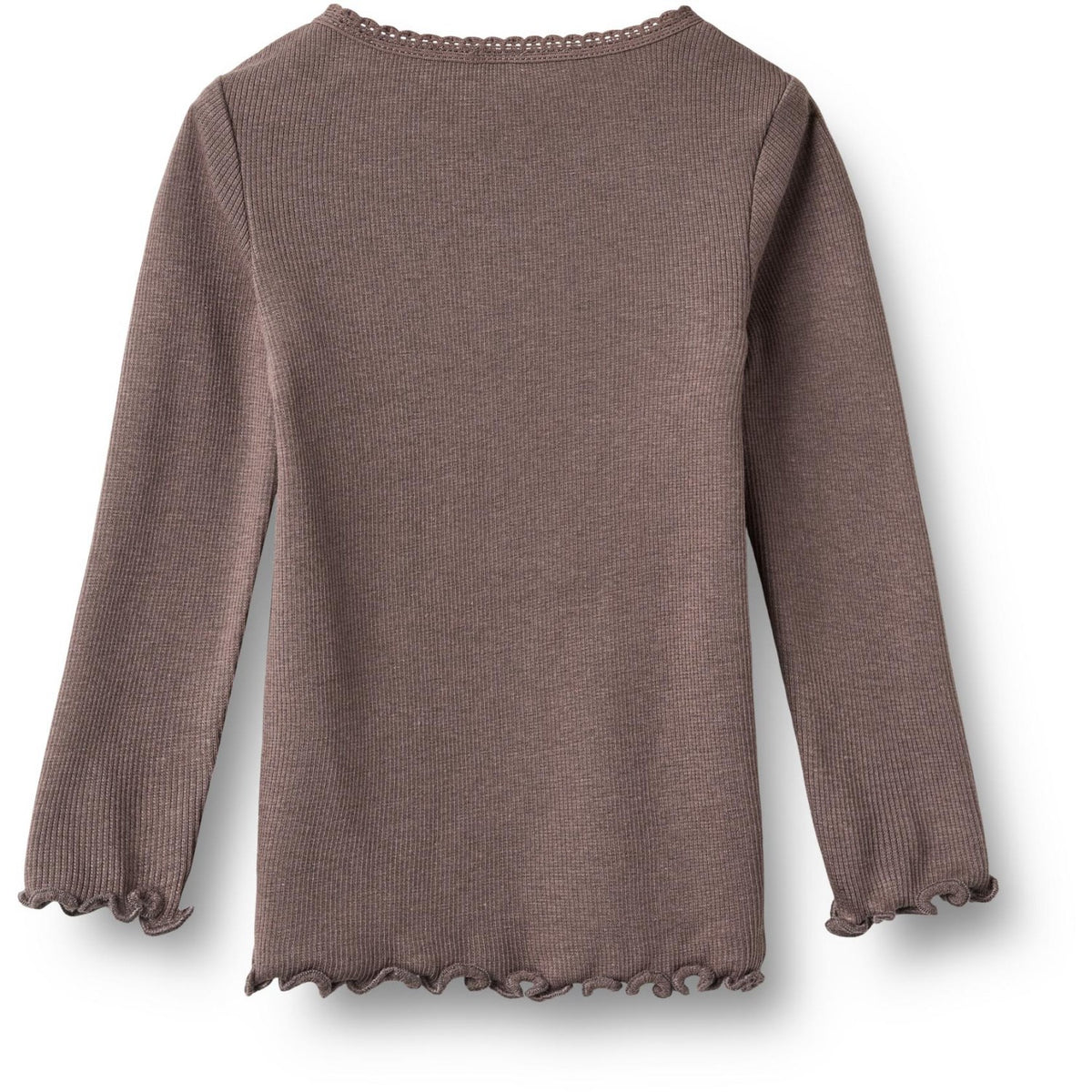 Wheat Plum Truffle Rib Bluse Reese