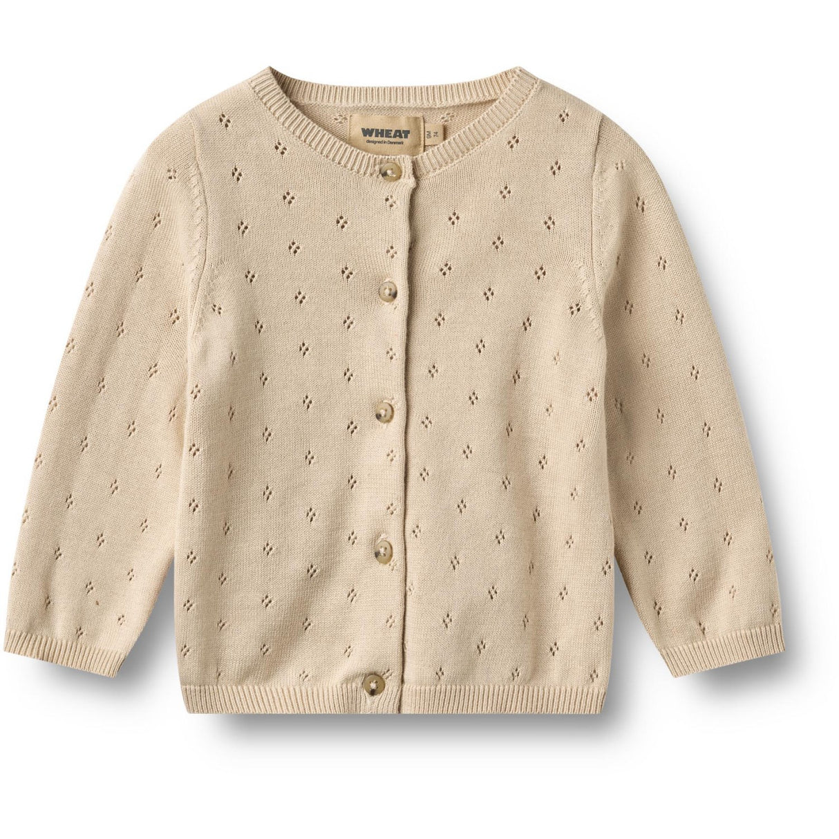 Wheat Offwhite Strikk Cardigan Maia
