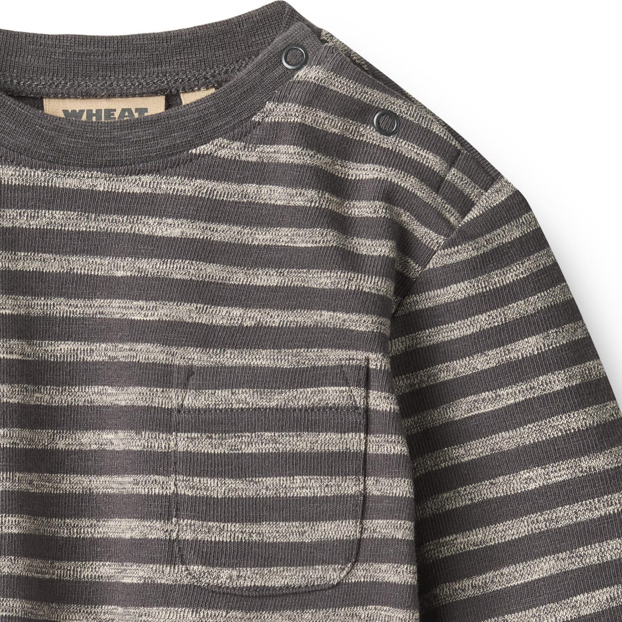 Wheat Dark Charcoal Stripe Bluse Ross