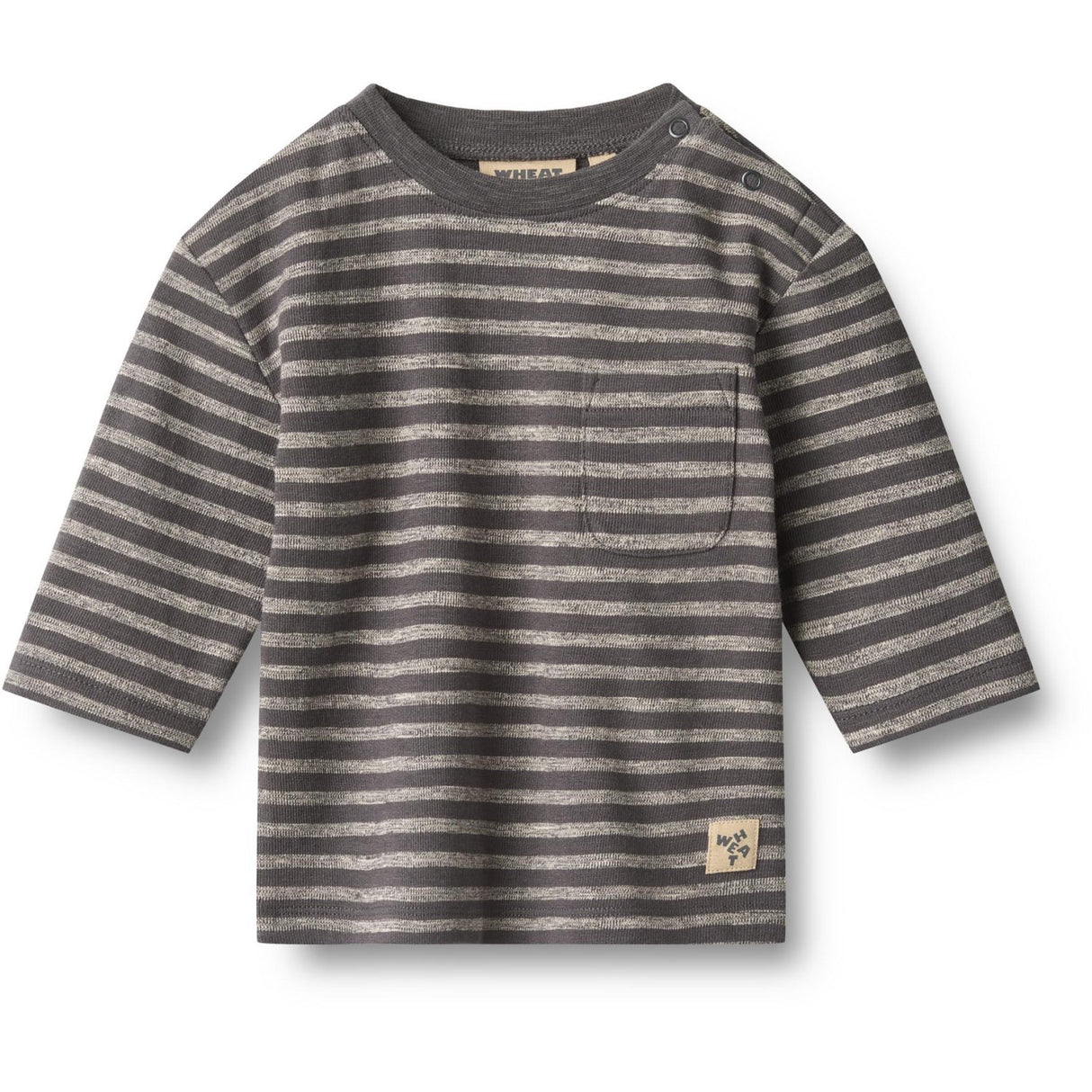 Wheat Dark Charcoal Stripe Bluse Ross