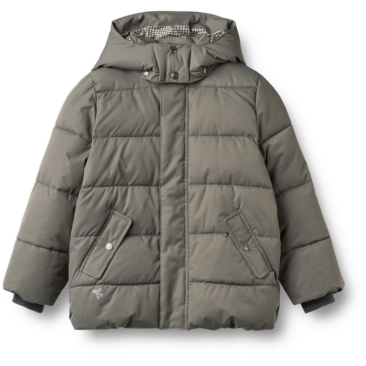 Wheat Grey Metal Puffer Jakke Gael