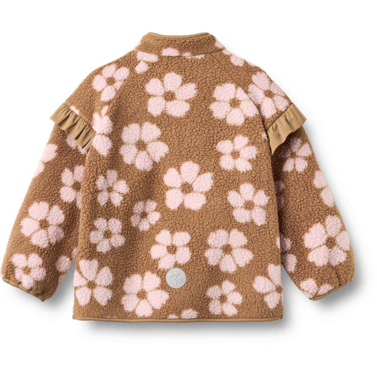 Wheat Warm Hazel Flowers Fleece Jakke Ellena