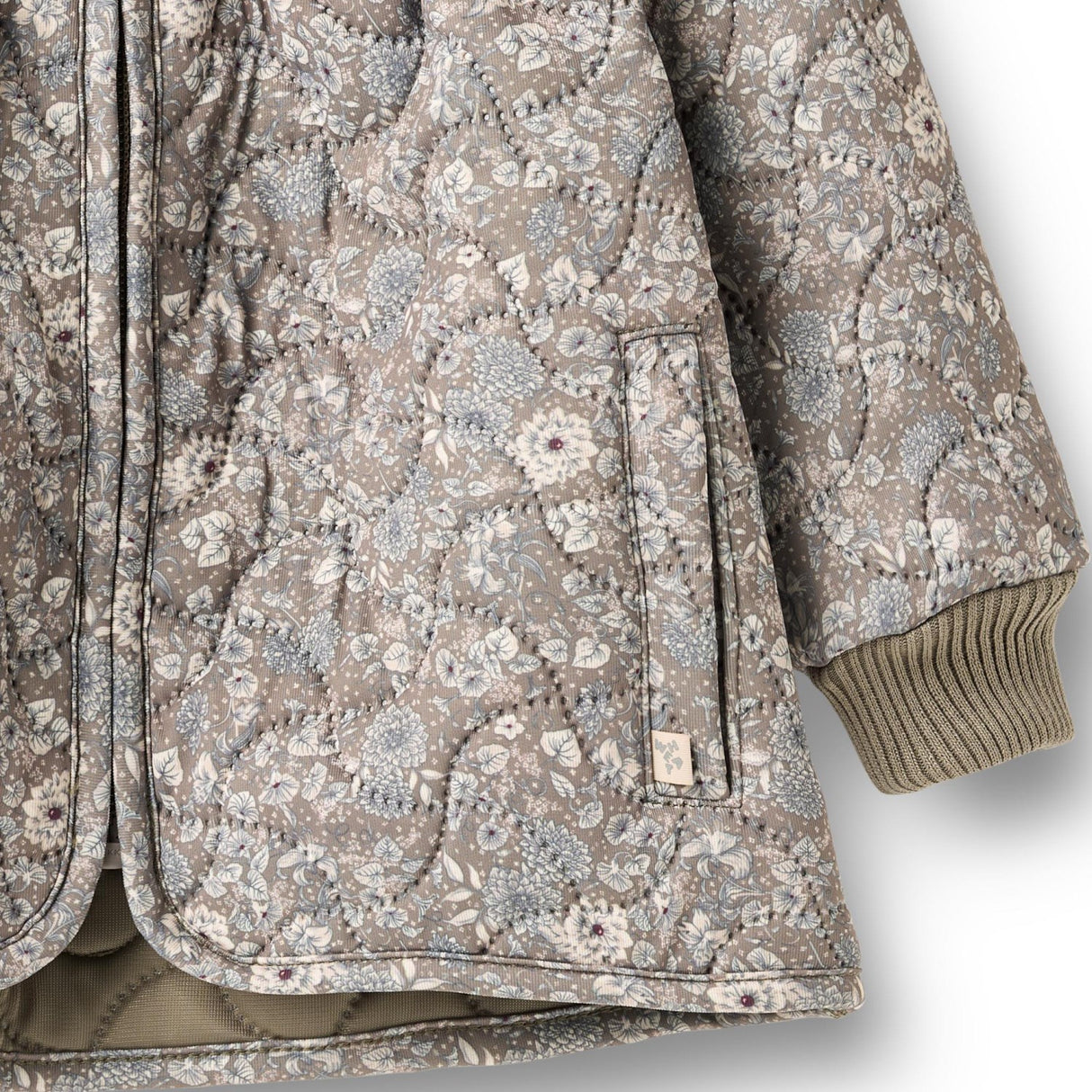 Wheat Grey Stone Flowers Thermo Jakke Thilde