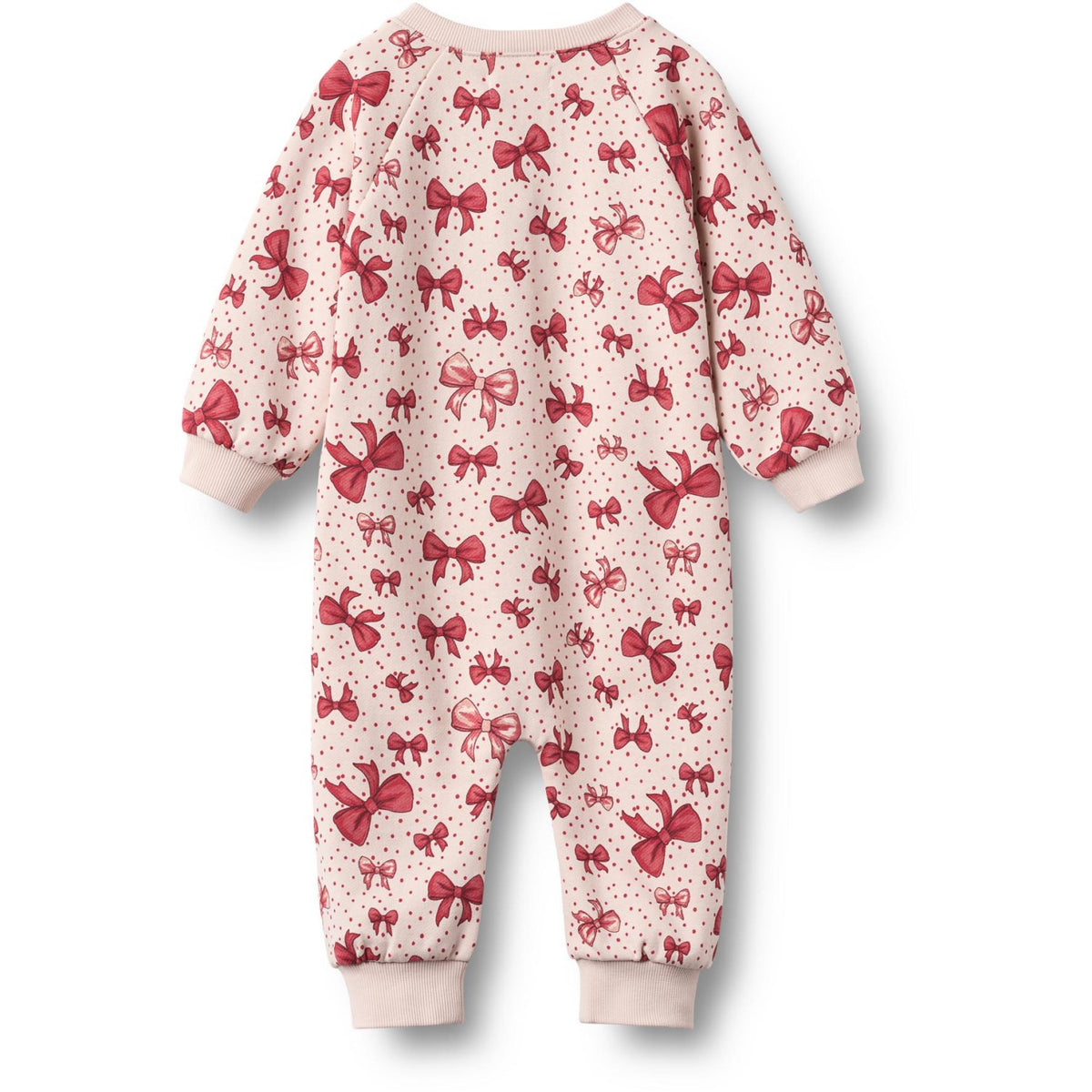 Wheat Almond Peach Bows Buksedrakt L/S Lilo