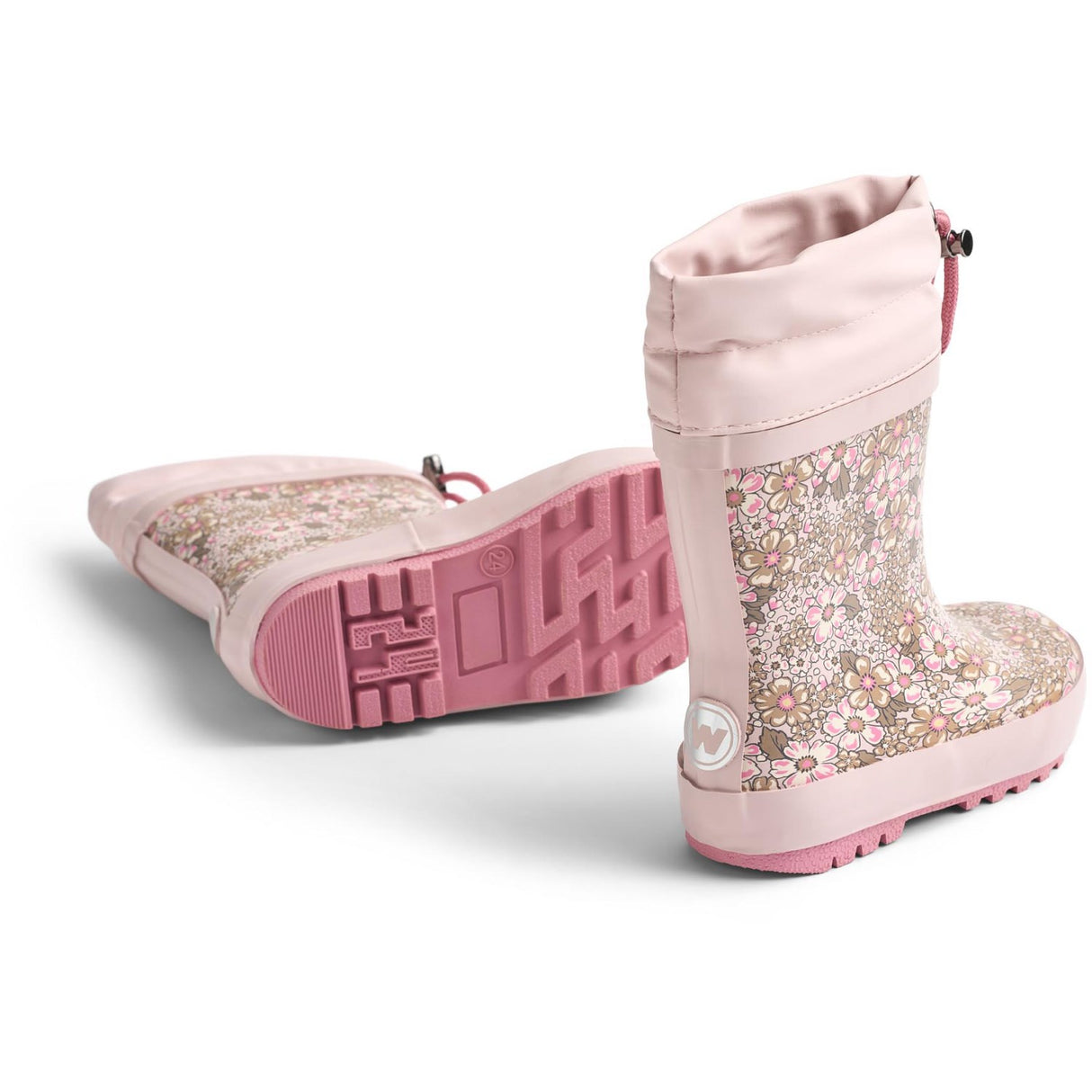 Wheat Dim Rose Flowers Rubber Støvler Thermo