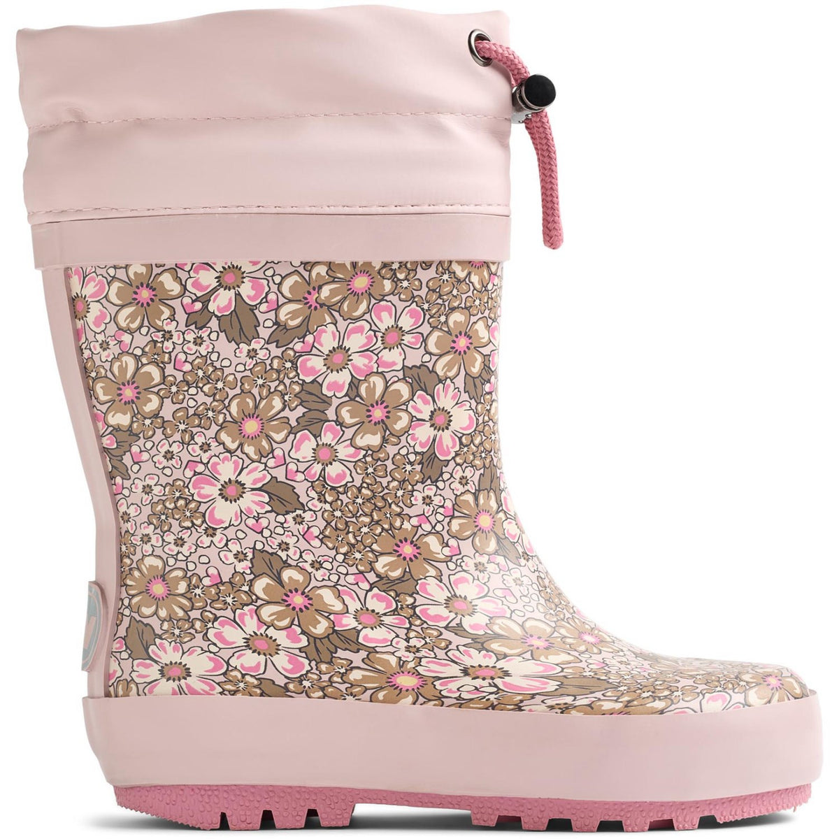 Wheat Dim Rose Flowers Rubber Støvler Thermo