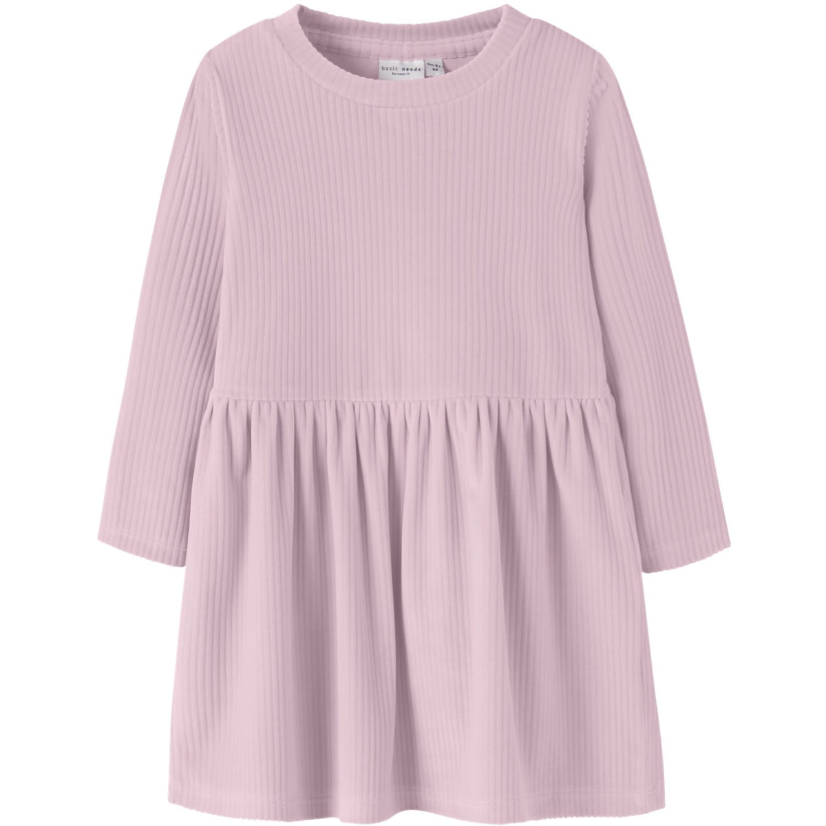 Name It Mauve Shadows Nmfveloa Ls Fløyel Kjole